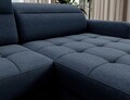 Coltar extensibil dreapta 4 locuri ELTAP, RT-40RAQ, Berrto, 306x165x100 cm, lemn/poliester, albastru inchis