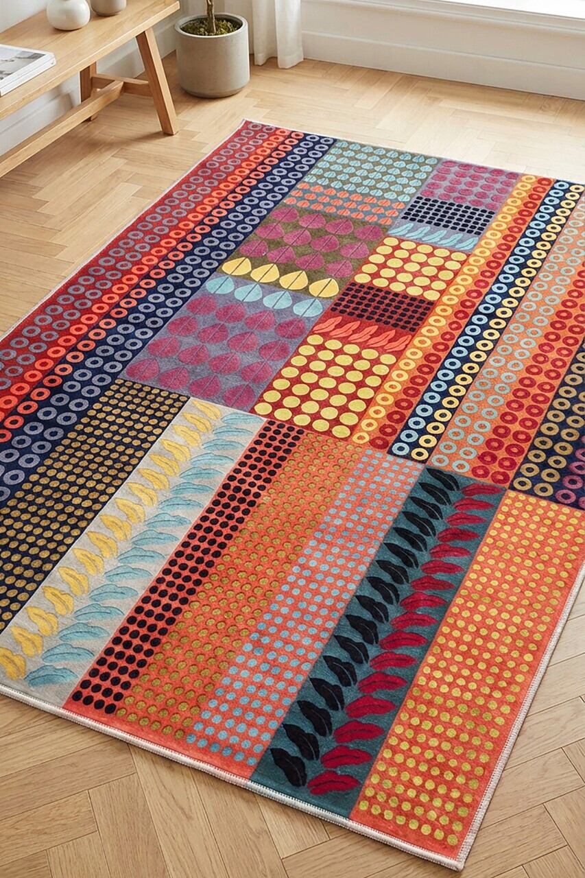 Covor, DC-7532-28, 120x250 cm, Poliester, Multicolor — imaginea 3