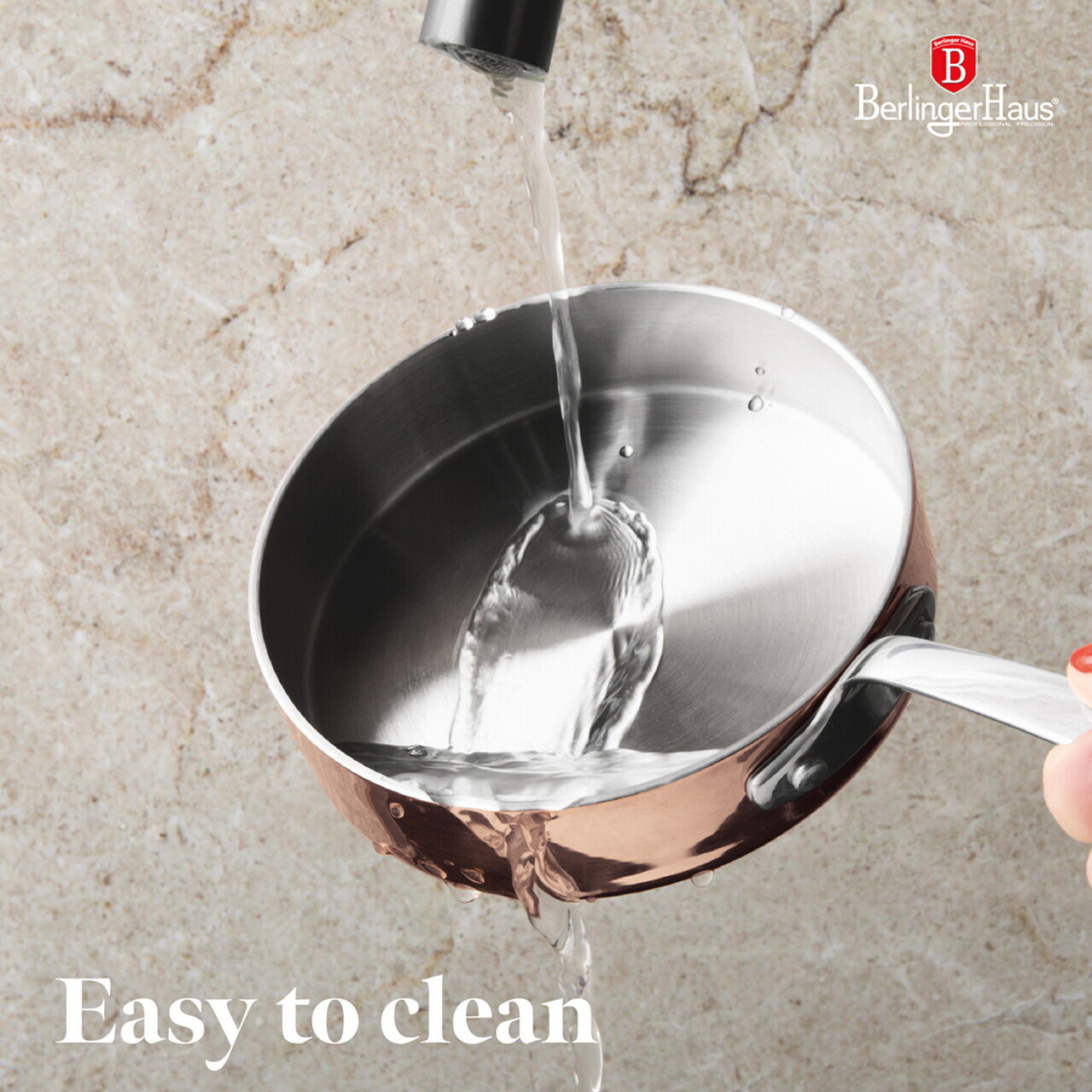 Tigaie Berlinger Haus, Copper Touch, 12 cm, inox, cupru - imagine 8