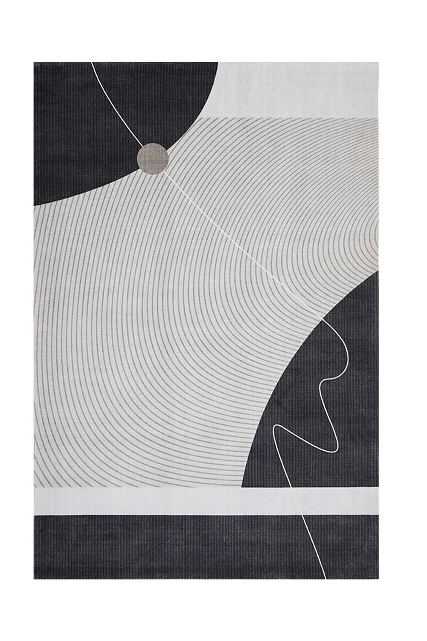 Covor, CLR-0000710-011, 100x300 cm, Poliester, Gri — imaginea 2