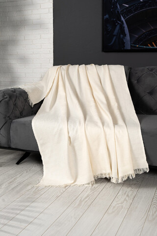 Cuvertura de pat, Alinda - Cream (170 x 300), DC Home, Bumbac
