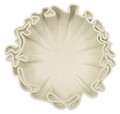 Vas decorativ Stons, Mauro Ferretti, 30.5x29x7.5 cm, polirasina, crem