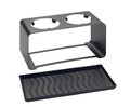 Scurgator sticle Wave, Wenko, 23.5x11.5x11.5 cm, metal/polipropilena, negru