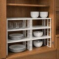 Organizator pentru frigider, Hermia, 734LRN1110, Dimensiuni: 27,5 x 31,5 x 15 cm (6 bucăți), Alb