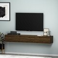 Comoda TV, Inarch, Terra, 180x26x31 cm, PAL, Maro
