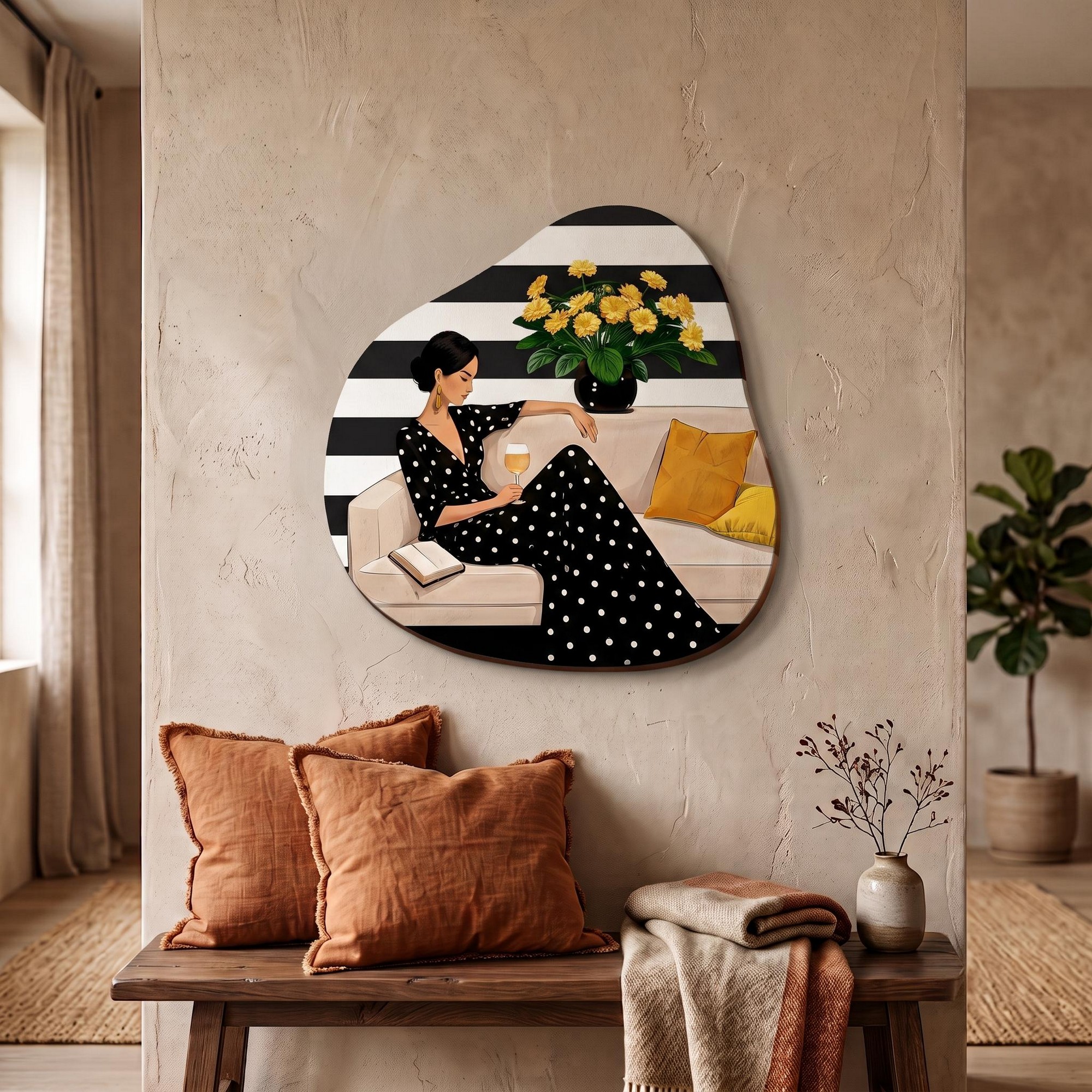Tablou decorativ, ART3DCNCMDL3, Imprimare digitala, Multicolor