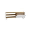 Comoda TV, Arnetti, Mindy Tv 120, 120x40x45 cm, PAL, Safir / Alb