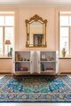 Consola, Hanah Home, Ilay 120, 120x75x32 cm, Alb / Argintiu