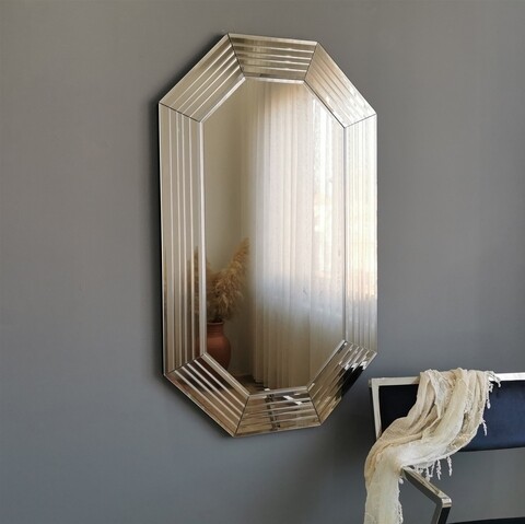 Oglinda decorativa A313D, Neostill, 60 x 100 cm, bronz mezoni.ro