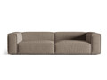 Canapea 5 locuri, Nuria-88, Micadoni Home, 290x110x72 cm, catifea, gri beton