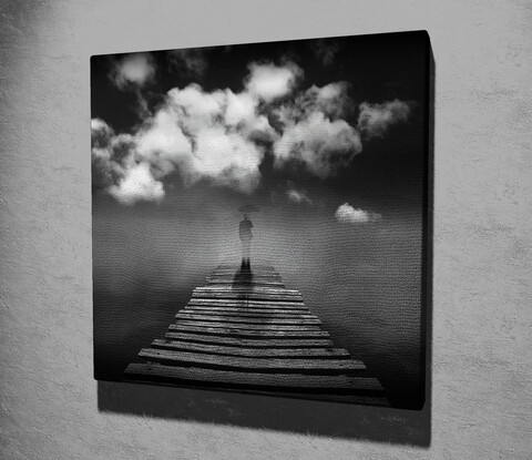 Tablou decorativ, kc058, canvas, dimensiune: 45 x 45 cm, multicolor