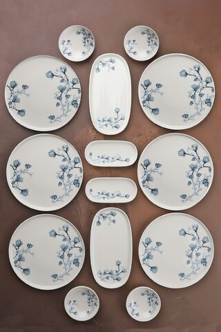 Set de mic dejun (14 piese), L'essentiel Maison, 335RTN1215, Platou: 22 cm (2 bucăți), Multicolor