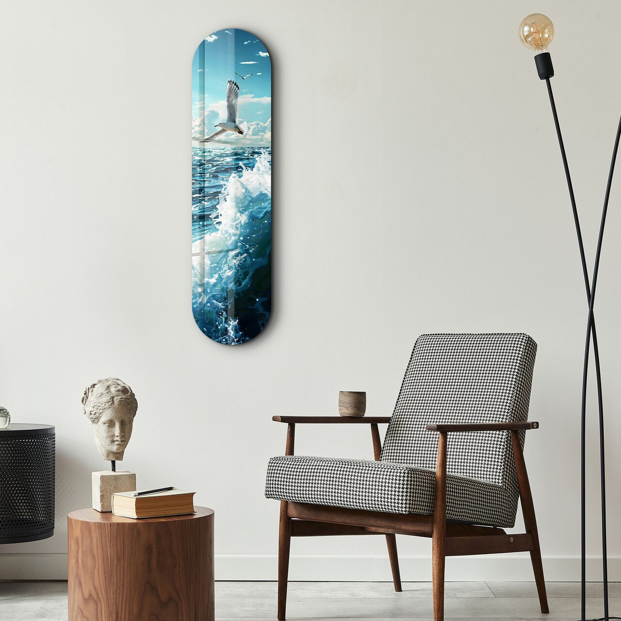 Tablou decorativ, Sea Gull and Ocean, Dimensiune: 20 x 80 cm, Multicolor - view 2