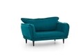 Canapea extensibila Vino Daybed, Futon, 3 locuri, 200x70 cm, metal, petrol verde