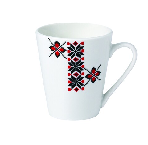 Set 12 cani etno, vanora, 310 ml, portelan