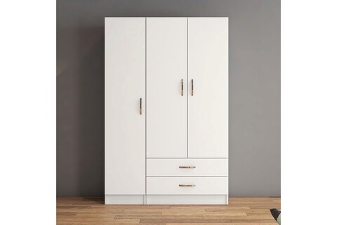 Dulap pentru haine, Tanmob, GRD0501, 120×181.8×46.5 cm, PAL , Alb 120x181.8x46.5 imagine 2022