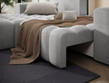 Coltar extensibil stanga 4 locuri ELTAP, Bon-15, Bonett, 250x175x92 cm, lemn/poliester, gri deschis