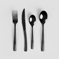 Set tacamuri pentru 6 persoane Streamline, Homla, 24 piese, inox, negru