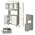 Dulap multifunctional, Comforty, Grano 96, Alb