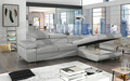 Coltar extensibil dreapta 4 locuri ELTAP, Armd-44, Armando, 289x203x85 cm, lemn/poliester, gri deschis