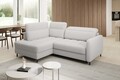 Coltar extensibil stanga 3 locuri ELTAP, LT-01ROY, Barea, 208x160x100 cm, lemn/poliester, alb