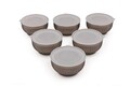 Set recipiente depozitare, Rowe, 196RWE5709, Acril, Capac ermetic, Fumuriu