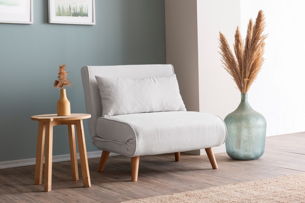 Fotoliu extensibil Atelier del Sofa 859FTN2832 Alb