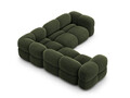 Coltar simetric 4 locuri, Loretto, Cosmopolitan Design, 250x250x68 cm, catifea, verde