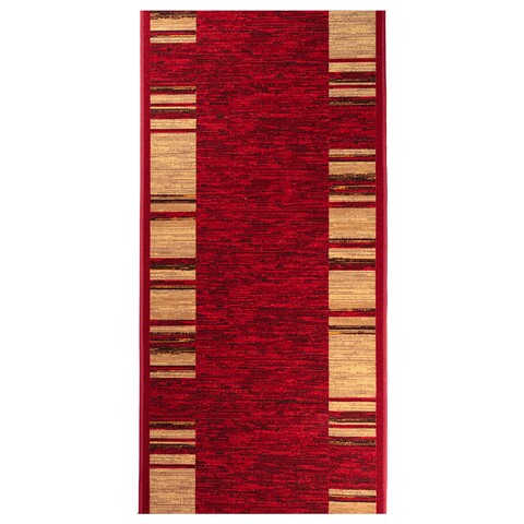 Traversa pentru hol phoenix, decorino, 80x600 cm, poliamida, rosu