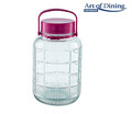 Borcan sticla cu capac, Heinner, 2 L, Ø 14 x 22 cm, plastic
