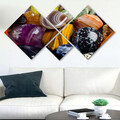 Set 4 tablouri decorative, 4MDF126629324, MDF, Imprimat UV, Multicolor
