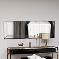 Oglinda decorativa, Siam, Neom, 40x120x2.2 cm, MDF , Alb