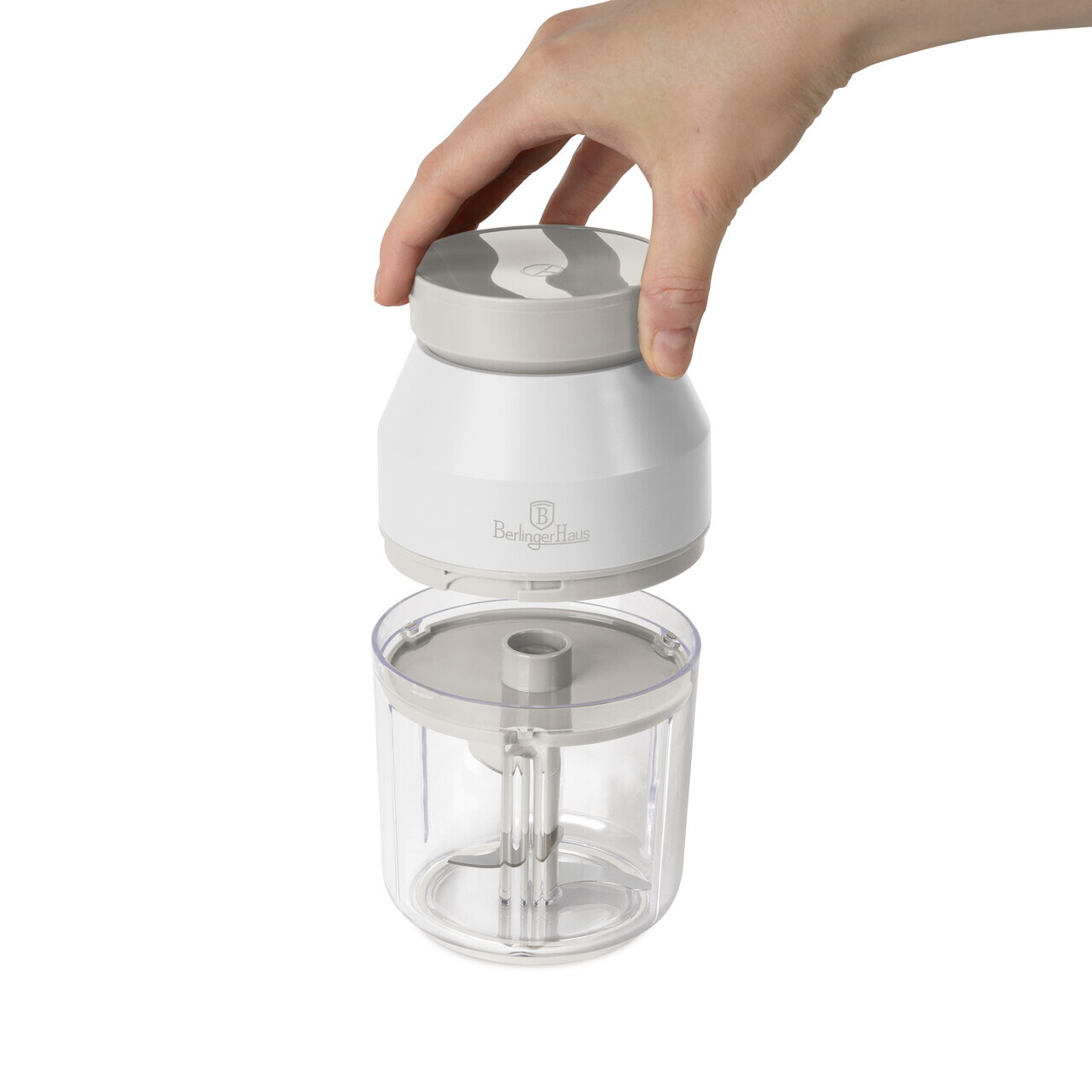 Tocator electric Berlinger Haus, Sahara, 400 ml, inox/plastic, crem/transparent - imagine 5