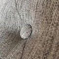 Pat matrimonial tapitat, cu tablie Aspen, Signal, 160x200 cm, textil, gri