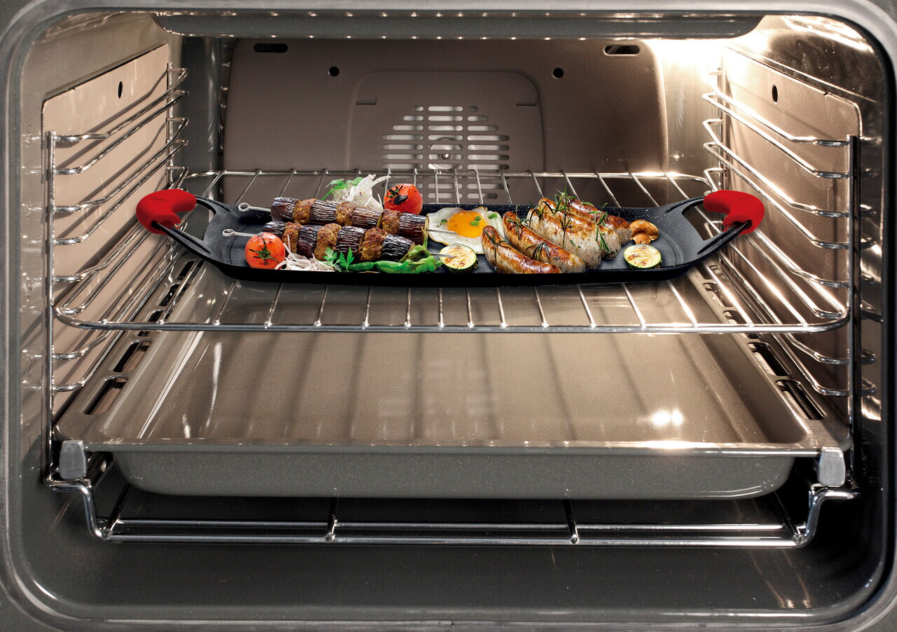 Tava grill Berlinger Haus, Burgundy, 36x23 cm, aluminiu forjat, rosu/negru - imagine 5