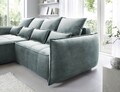 Coltar extensibil stanga 4 locuri ELTAP, LT-38MAN, Campo, 265x196x88 cm, lemn/poliester, verde