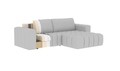 Coltar extensibil dreapta 4 locuri ELTAP, Bon-220, Bonett, 250x175x92 cm, lemn/poliester, bej deschis