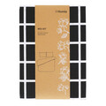 Lenjerie de pat dubla Reyes, Homla, 3 piese, 200x220 cm, bumbac, alb/negru