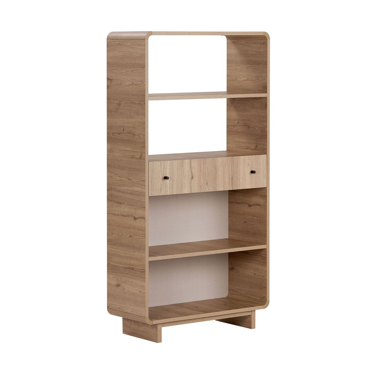 Corp biblioteca, Hanah Home, Senza, 78x153x34 cm, PAL, Stejar — imaginea 4