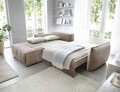 Coltar extensibil stanga 4 locuri ELTAP, LT-20REL, Campo, 265x196x88 cm, lemn/poliester, bej deschis