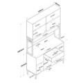 Dulap multifunctional, Rani, JE127, Nuc/Alb