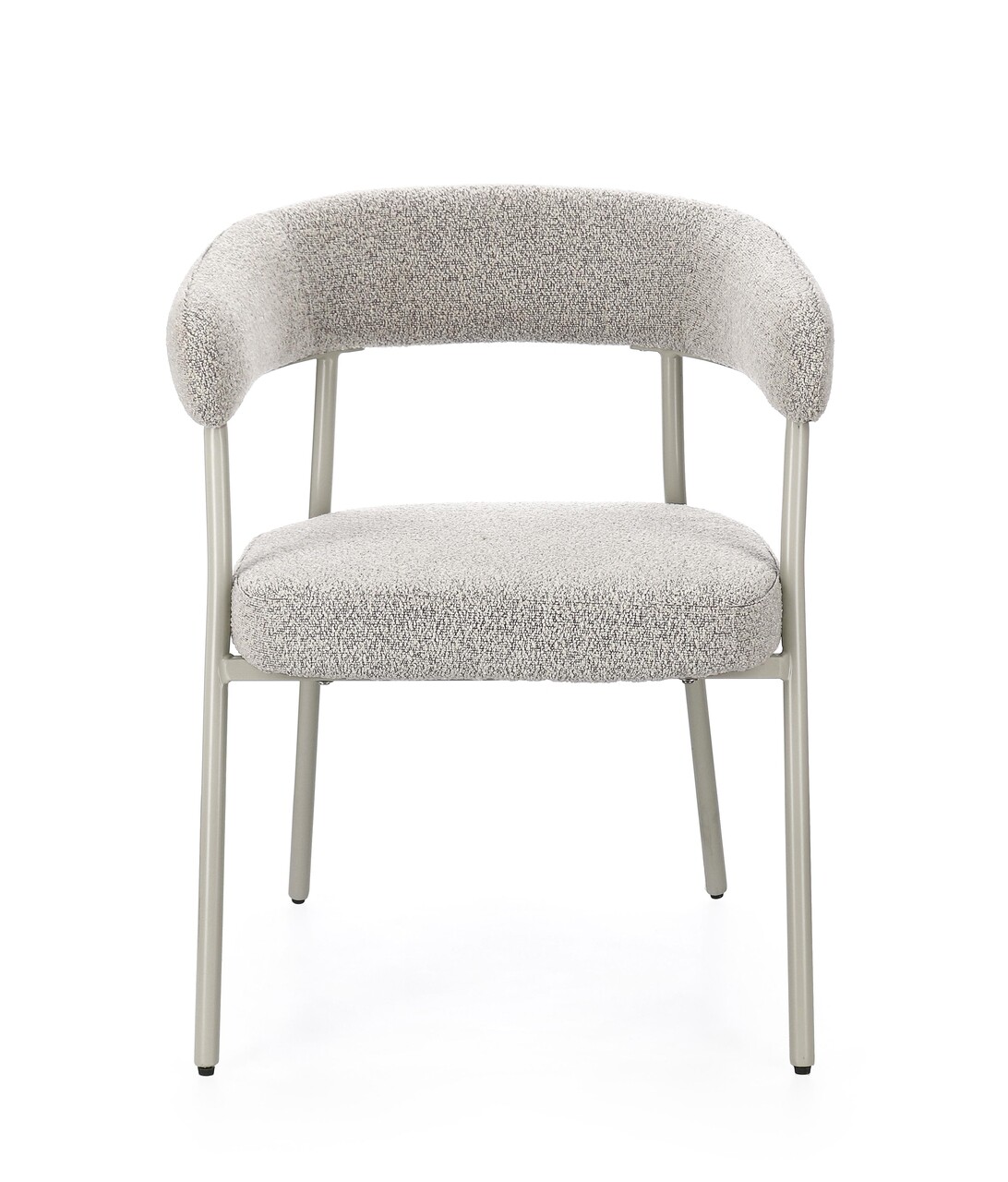 Scaun Giaele, Bizzotto, 59.5x56.5x75.5 cm, poliester Boucle, gri/grej - 1 | YEO