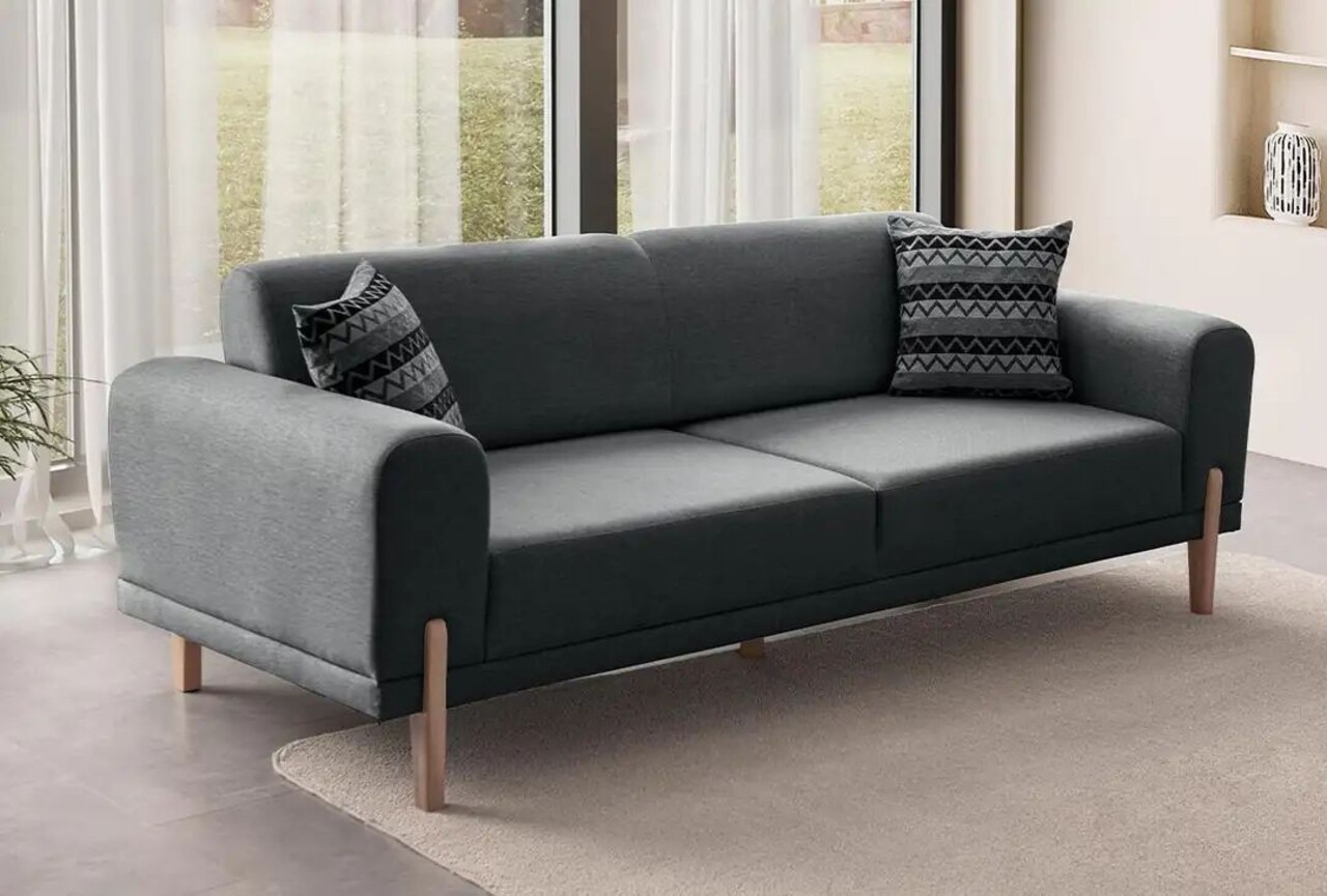 Canapea extensibila 3 locuri, Atelier del Sofa, 752EST1126, Lemn de carpen;PAL, Antracit - view 2