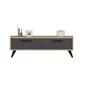 Comoda TV, Olivia, Melisa, 120x45x29.6 cm, PAL , Safir / Antracit