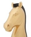 Decoratiune piesa sah, Mauro Ferretti, Horse, 10.5 x 8.5 x 19 cm, polirasina, auriu/negru