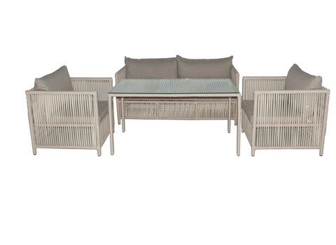 Set mobilier de gradina, jumilla, mana 3, maro deschis