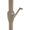 Umbrela dreptunghiulara cu manivela, Calpe, L.200 l.300 H.259 cm, aluminiu, sampanie/bej