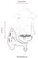 Lampa de exterior, Avonni, 685AVN1272, Plastic ABS, Negru