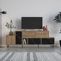 Comoda TV, Decortie, Hermes Hitit, 171.2 x 60 x 35.6 cm, pal melaminat, multicolor