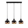 Set lustra si lampadar, Opviq, 892OPV9105, Metal, Negru/Cupru